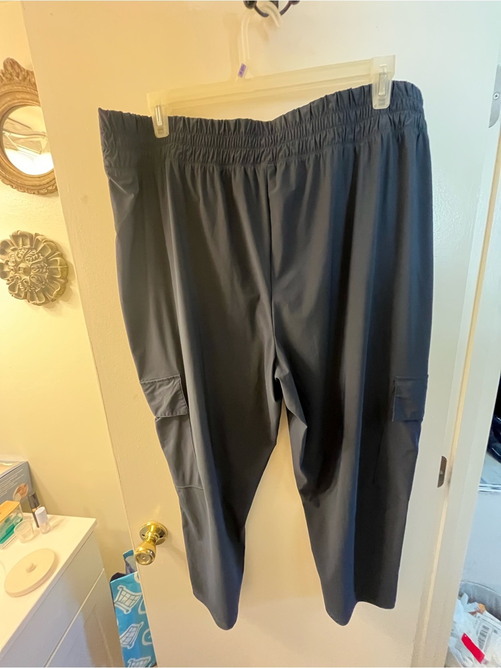 Old Navy SleekTech Go Dry Plus Size Cargo Pants in Slate Blue - Picture 5 of 5